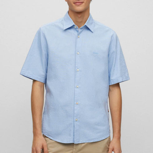 CAMISA AZUL RASH BOSS